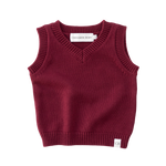 CINNAMON BABY POMEGRANATE KNITTED VEST