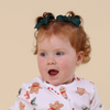 SNUGGLE HUNNY PINE PIGGY TAIL HAIR CLIPS - PAIR