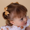 SNUGGLE HUNNY GOLD PIGGY TAIL HAIR CLIPS - PAIR