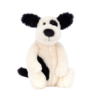 JELLYCAT BASHFUL RUFFERTY BLACK & CREAM PUPPY