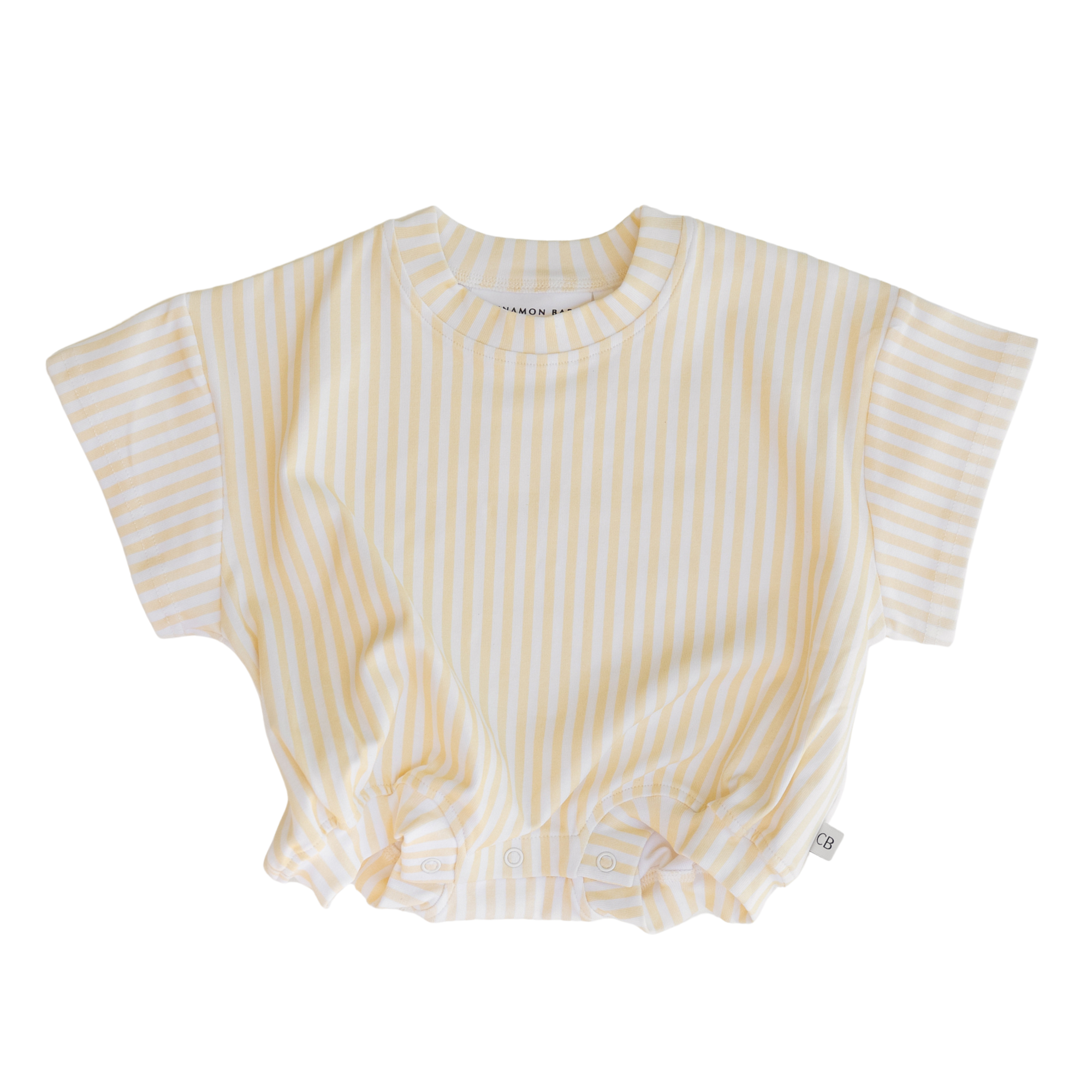 CINNAMON BABY LEMON SPLICE T-SHIRT ROMPER