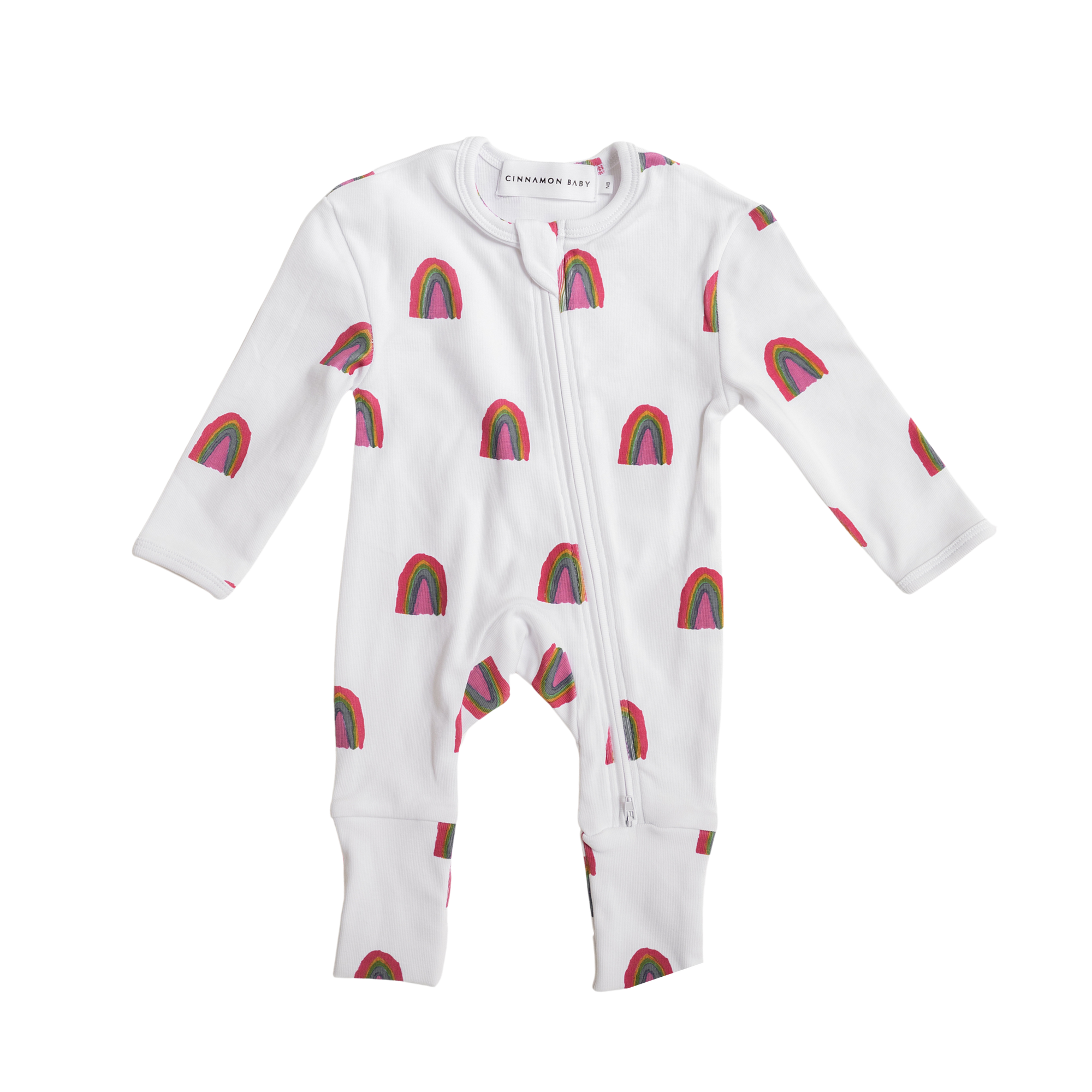 CINNAMON BABY X ARLO RAINBOW GROWSUIT