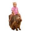 RINGERS WESTERN BABIES  SHORT SLEEVE WORK SHIRT ROMPER - PASTEL PINK