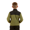 RINGERS WESTERN - WINTON KIDS 1/4 ZIP CREW NECK FLEECE - MILITARY GREEN