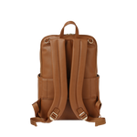 OIOI MULTITASKER BACKPACK - CHESTNUT FAUX LEATHER