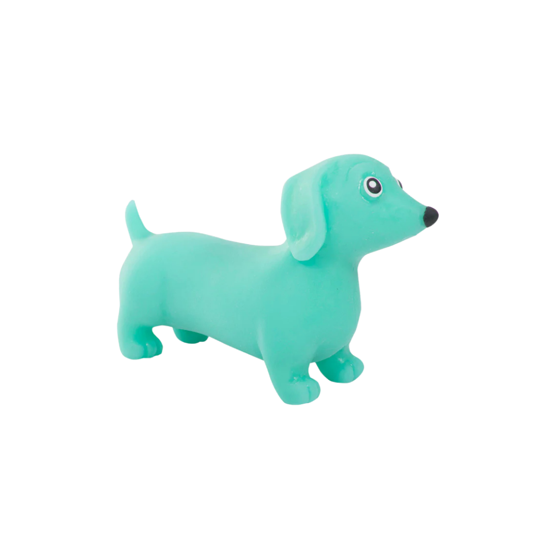 DISCOVERY ZONE STRETCHY SAUSAGE DOG - NEON