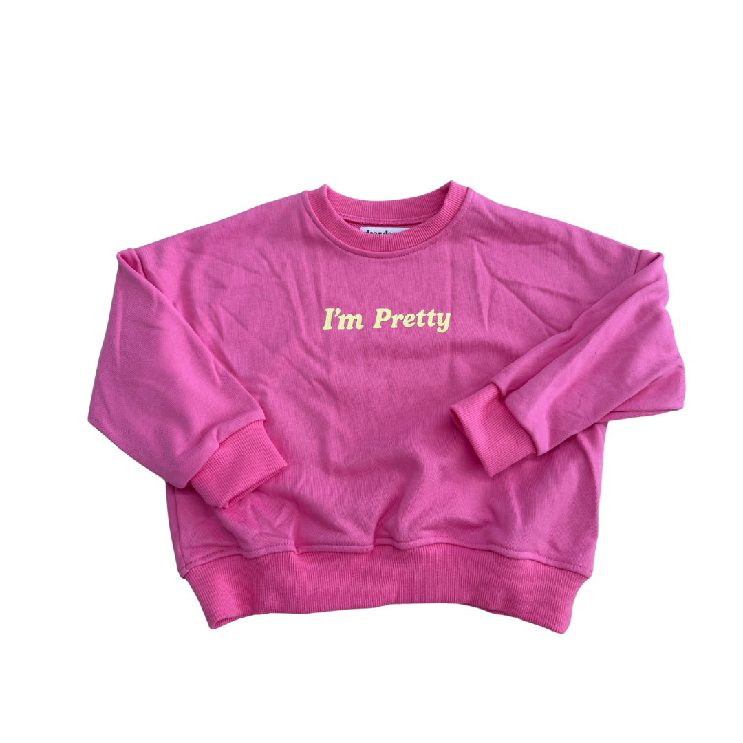 DEAR DARCY I'M PRETTY JUMPER - PINK & YELLOW