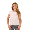 RINGERS MILANA GIRLS RIB TOP - WHITE
