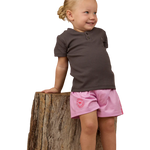 RINGERS BABY FOOTY SHORT - PASTEL PINK / CANDY