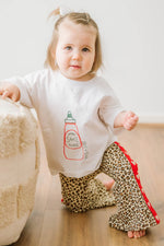 POSS & SOSS HEART FLARES IN LEOPARD