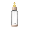 BIBS GLASS BABY BOTTLE COMPLETE SET LATEX - BLUSH