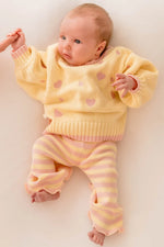 POSS & SOSS HEART TIE UP CARDIGAN - PINK LEMONADE
