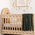 SNUGGLE HUNNY OLIVE DIAMOND KNIT BLANKET