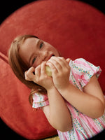 GOLDIE + ACE ANTIQUE STRIPE STRAWBERRY FLO SMOCKED DRESS