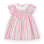 GOLDIE + ACE ANTIQUE STRIPE STRAWBERRY FLO SMOCKED DRESS