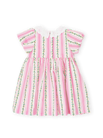 GOLDIE + ACE ANTIQUE STRIPE STRAWBERRY FLO SMOCKED DRESS