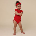 SNUGGLE HUNNY RED SHORT SLEEVE BODYSUIT