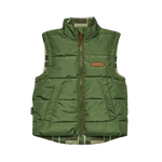 CRYWOLF REVERSIBLE ECO-VEST - FIELD PLAID
