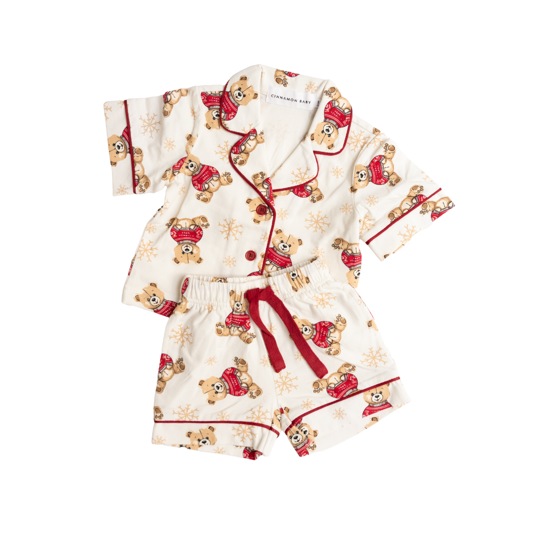 CINNAMON BABY TEDDY SHORT PYJAMAS
