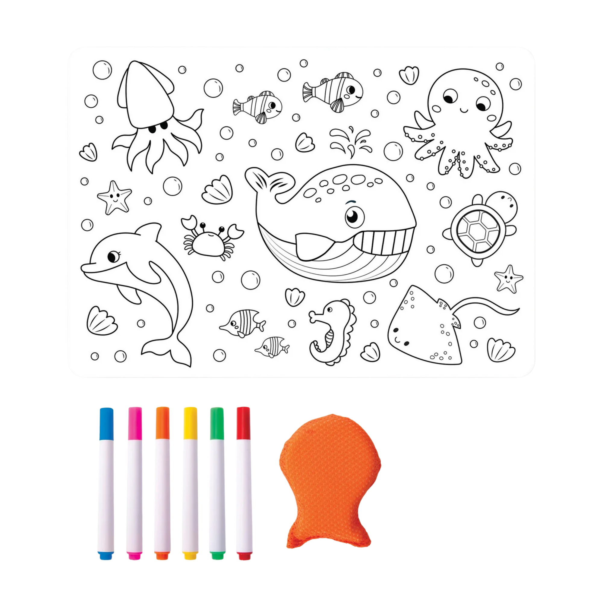 DISCOVERY ZONE - COLOUR IN PLACEMAT / SEALIFE