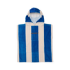 CRYWOLF HOODED TOWEL DEEP SEA STRIPE