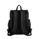 OIOI SIGNATURE NAPPY BACKPACK - JET BLACK GENUINE LEATHER