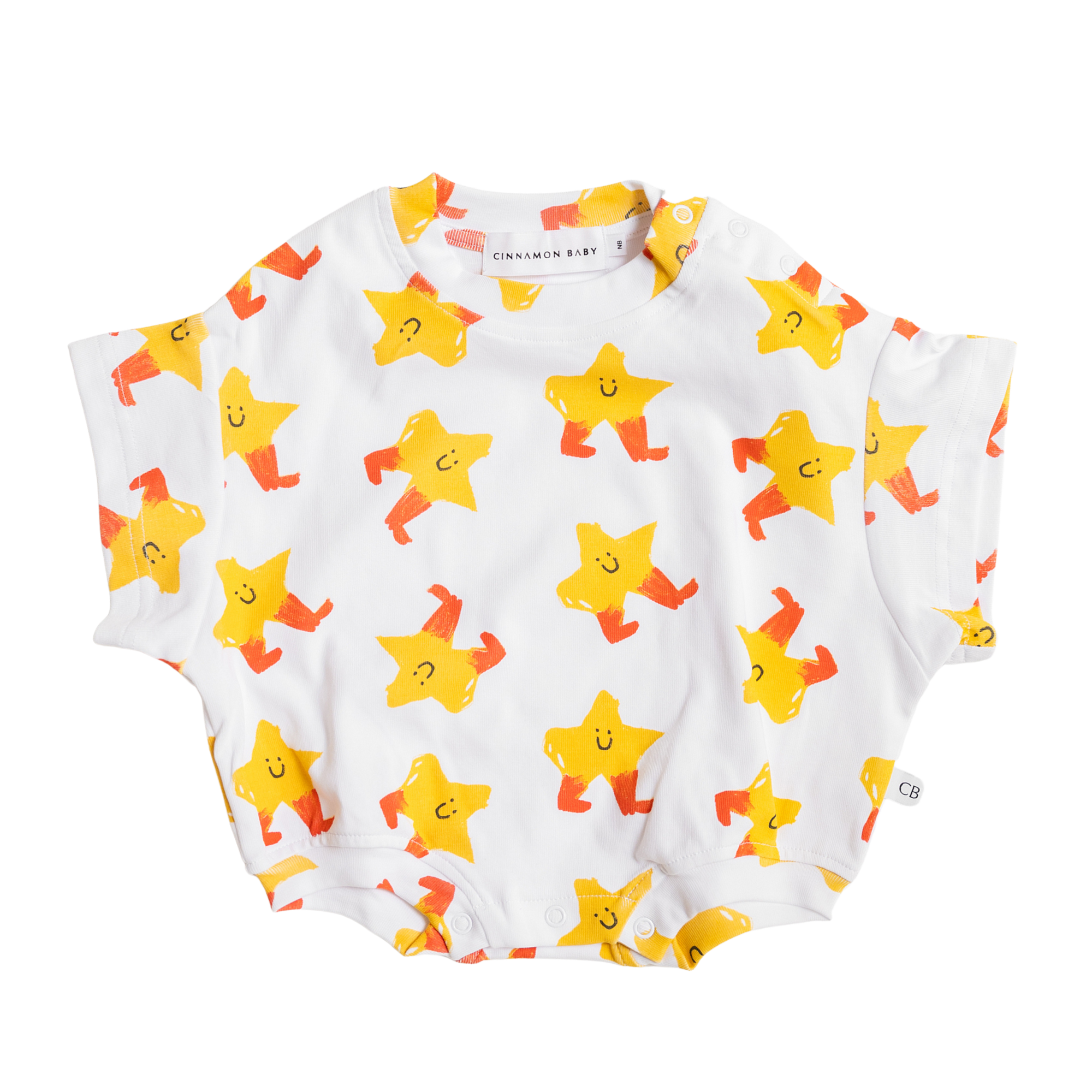 CINNAMON BABY X ARLO STAR T-SHIRT ROMPER