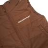 CINNAMON BABY PUFFER VEST -  CHOCOLATE