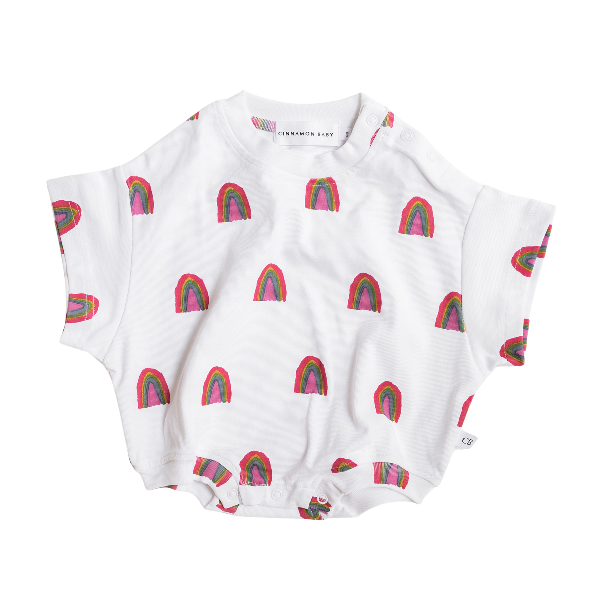 CINNAMON BABY X ARLO RAINBOW T-SHIRT ROMPER