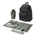OIOI TRAVELLER NAPPY BACKPACK - BLACK WEATHERPROOF