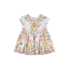 CAMILLA BABIES TEE DRESS WITH GATHERED SKIRT - TILED IN TIME