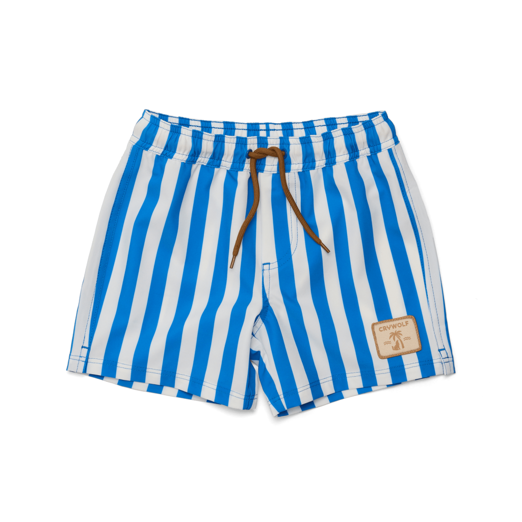 CRYWOLF BOARD SHORT DEEP OCEAN STRIPE