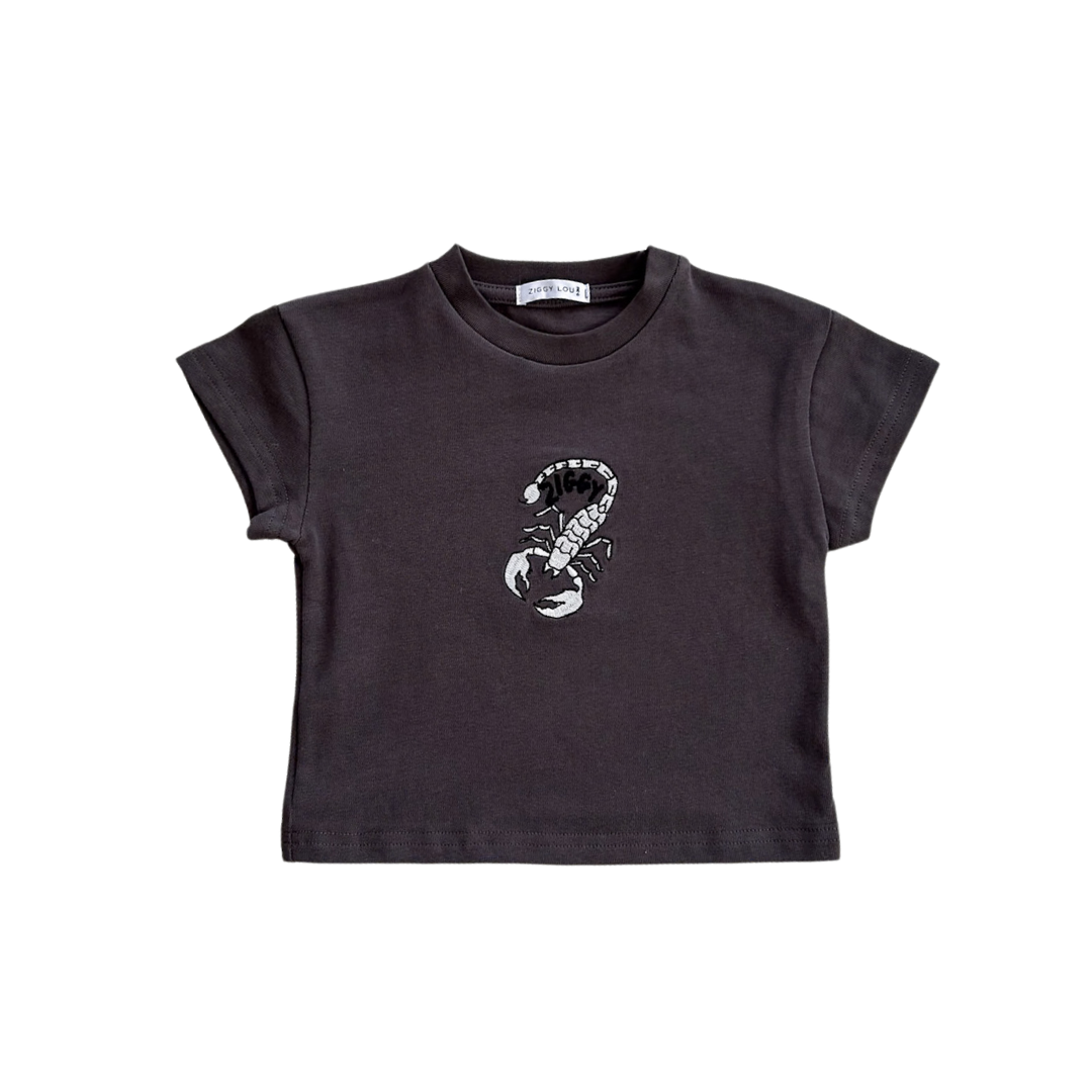 ZIGGY LOU TEE - CHARCOAL
