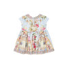 CAMILLA BABIES TEE DRESS WITH GATHERED SKIRT - TILED IN TIME