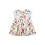 CAMILLA BABIES TEE DRESS WITH GATHERED SKIRT - TILED IN TIME