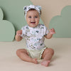 SNUGGLE HUNNY EDEN SHORT SLEEVE ORGANIC BODYSUIT