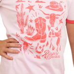RINGERS BOOT SCOOTIN KIDS RINGER T-SHIRT - BARELY PINK