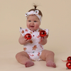 SNUGGLE HUNNY GINGERBREAD SHORT SLEEVE BODYSUIT WITH FRILL