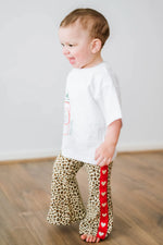 POSS & SOSS HEART FLARES IN LEOPARD