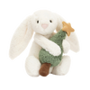 JELLYCAT BASHFUL BUNNY WITH CHRISTMAS TREE