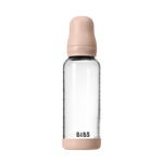 BIBS GLASS BABY BOTTLE COMPLETE SET LATEX - BLUSH
