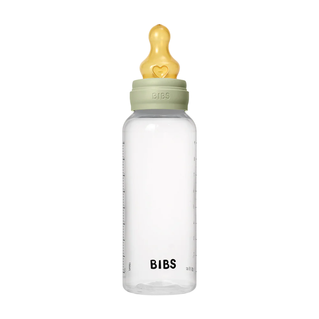 BIBS BABY BOTTLE BPA FREE PLASTIC LATEX - SAGE