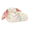 JELLYCAT BLOSSOM CREAM BUNNY BERRY BLANKIE