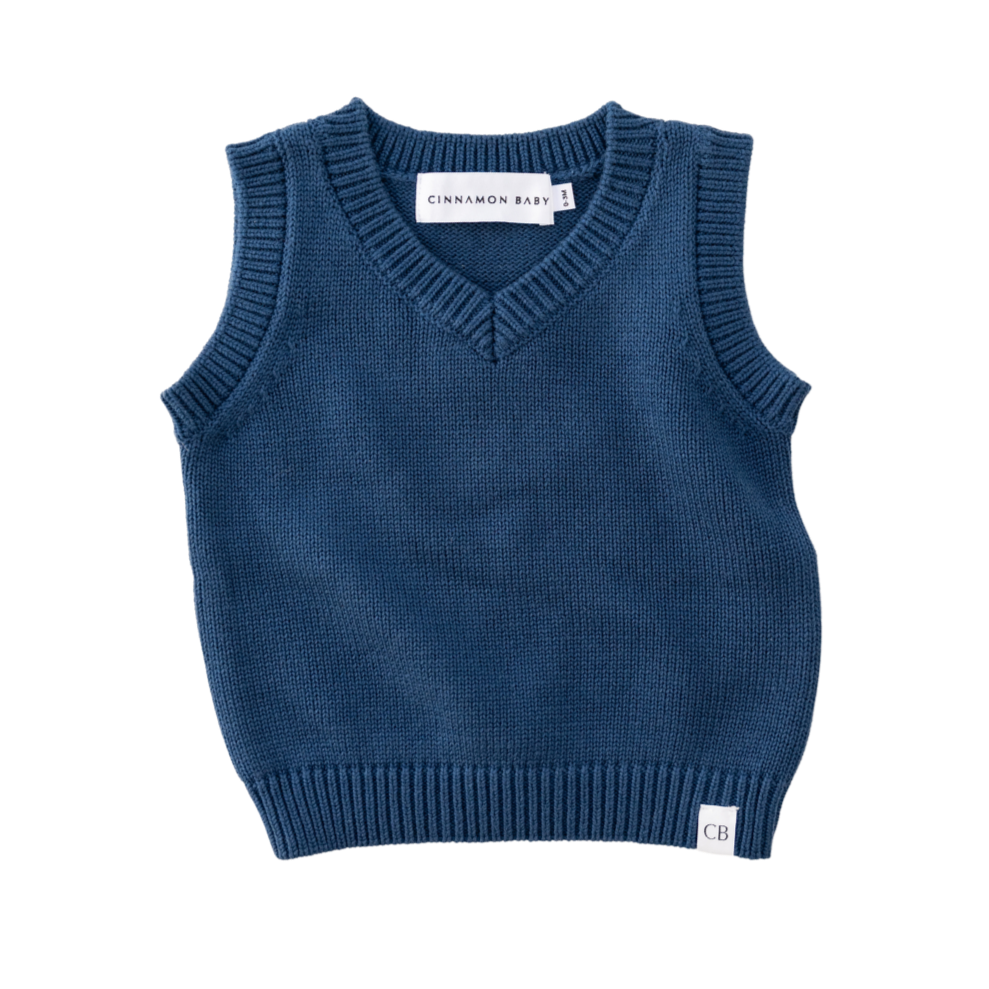 CINNAMON BABY CORFU KNITTED VEST