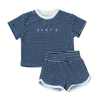 BABY O THE LABEL SAILOR STRIPE TERRY SET