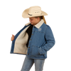 RINGERS WESTERN BOSTON KIDS DENIM JACKET - MID WASH BLUE