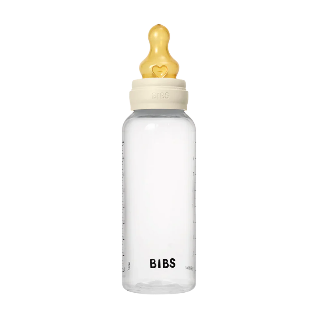 BIBS BABY BOTTLE BPA FREE PLASTIC LATEX - IVORY