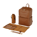 OIOI MULTITASKER BACKPACK - CHESTNUT FAUX LEATHER