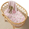 SNUGGLE HUNNY CHERRY BLOSSOM BASSINET SHEET / CHANGE PAD COVER