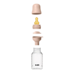 BIBS BABY BOTTLE BPA FREE PLASTIC LATEX - BLUSH